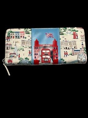Cath Kidston Travel Continental Wallet Small London Maps Print Travel Vacation
